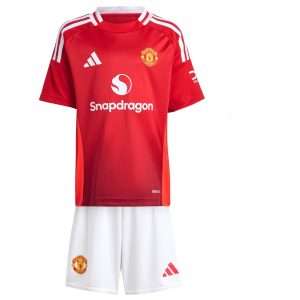 Dětský Fotbalový Dres Manchester United Domácí 2024/25 – Krátký Rukáv